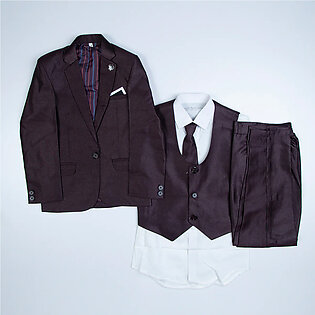 3-piece coat pant set (Grey – M Blue – Dark Brown – Bargundi)