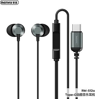 REMAX RM-512a Type-C Metal Wired Earphone for music & call