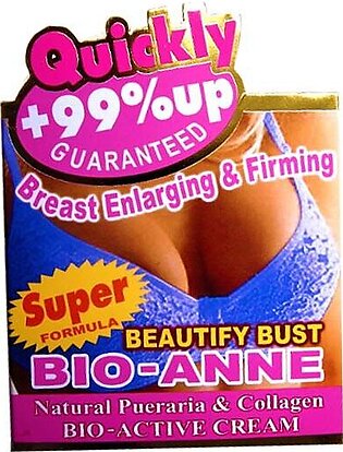 Bust up – bio-active breast enlarging toning cream bio-lively cream speedy +ninety nine% up assured bio-anne bio-lively cream has formulated from herbal pueraria and collagen to amplify the scal