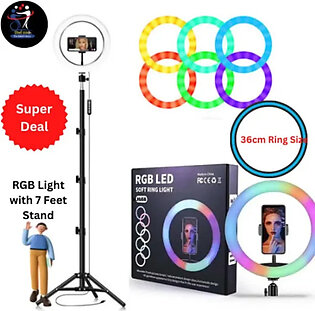RGB Ring Light 36cm with...