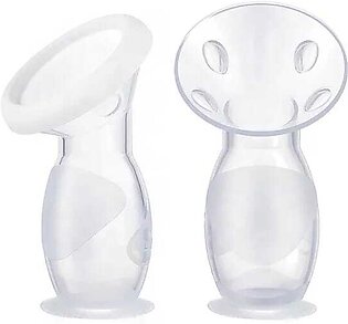 Silicone Manual Breast Pump Breastfeeding | Manual Breastmilk Pump and Storage Containers 2 in 1