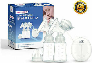 Double Electric Breast Pump With Pacifier Set | BPA-Free Dual Breast Pump, Automatic Massage Postpartum Pump | Non Rechargeable