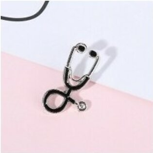 1 Pc Creative Stethoscope Style Brooch Pin