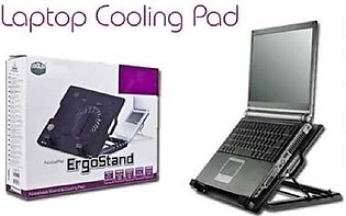 Adjustable Universal Laptop Cooling Pad Black