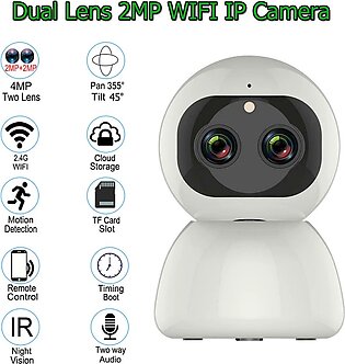 WiFi Dual Lens Indoor Surveillance IP Camera 1080
