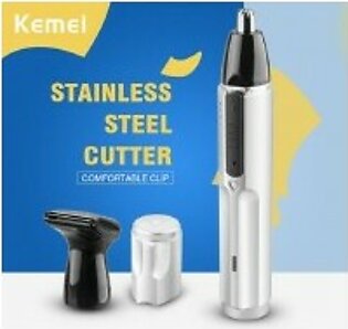 Kemei KM-3300 Multi Function 2 in 1 Rechargeable Hygienic Clipper For Nose & Hair Trimmer