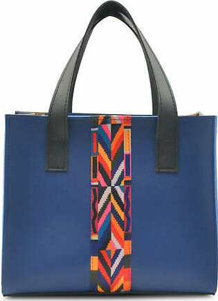 Aztec Strip Bag Blue