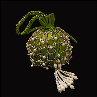 Zar - Gota Crochet Potli Bag- Lime Green