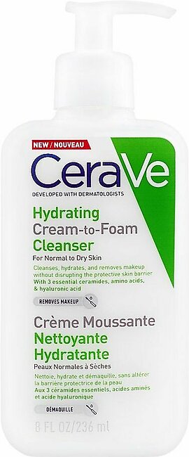 CeraVe Cream-to-Foam Facial Cleanser - 237ml