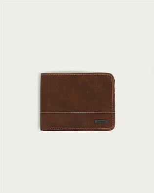 Grained Faux Leather Wallet