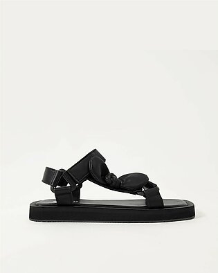 Puffy Bow Tie Strap Sandals