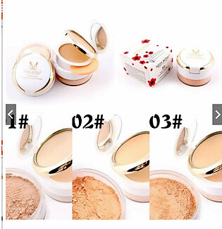 Miss Rose Professional 3D Pearl Whitening Compact & Loose Powder 3 in 1