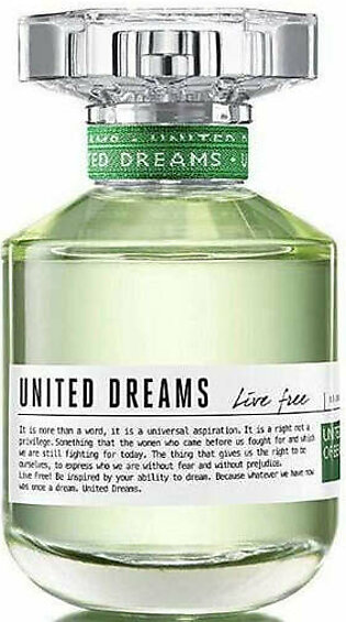 Benetton United Dreams Live Free EDT For Women - 80ml