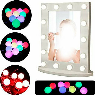 Led Vanity Mirror Lights with Remote RGB Color 10 Bulbs for Makeup Light