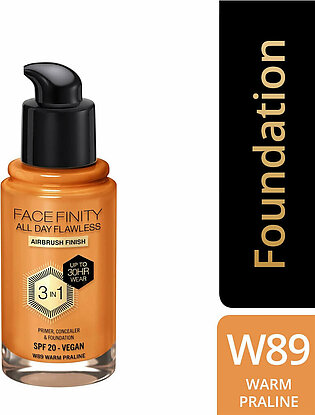 Max Factor Facefinity All Day Flawless 3 in 1 Foundation 89 Warm Praline