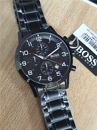 Hugo Boss Chronograph Quartz Stainless Steel Black Watch for Men - 1513180