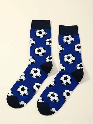 Shein Men Soccer Pattern Socks