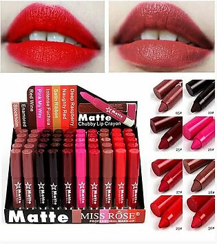 Miss Rose Crayon Lipsticks Set 10 Pcs