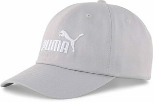 Puma Fundamentals Logo Cap – Grey/White