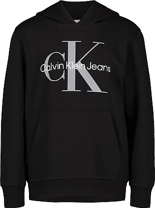 Calvin Klein Boys’ Pullover Brushed Hoodie – Black