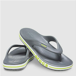 Crocs Bayaband Non-Slip Wear-Resistant Flip Flops – Slate Lime