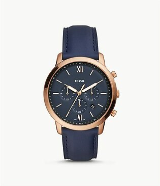 Fossil Neutra Chronograph Navy Leather Watch FS5454