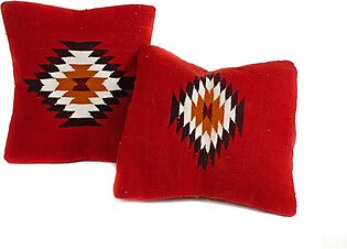 Handwoven Cushion Covers Red