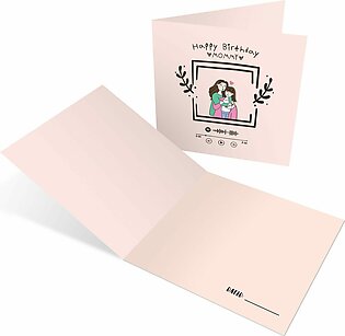 Spotify Birthday Card For Mother- DIgital Printed Best Mommy