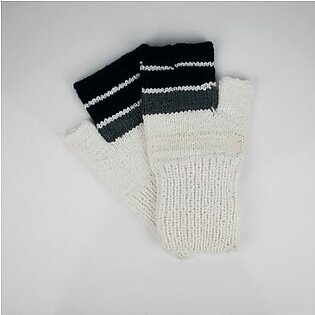 Knitted Muffler With A Pair of Gloves- Drab