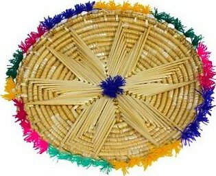 Mazri Art Pindee Roti Plate – Wheat Straw Pair