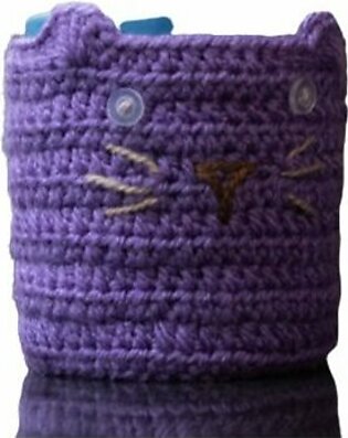 Crocheted Mug Cover – Purple