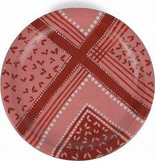 Hand-Painted Plate- Wall Hanging – Red