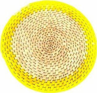 Mazri Art Table Mat – Yellow & Skin Colour