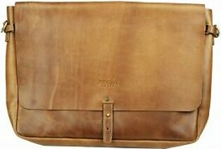 Leather Creaky Bag- Light Brown