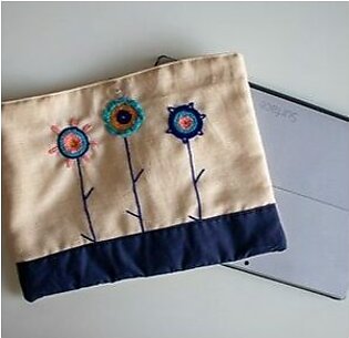 Embroidered Tablet Bag