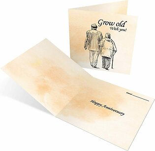 Anniversary Card- Digital Printed Let Grow Old Together Wish