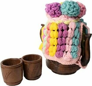 Crocheted Tea Cozy – Multicolor