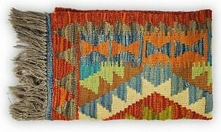 Handmade Afghan Kilim Wool Carpet â€“ Mystic