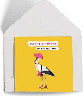 Birthday Card- Digital Printed Bird