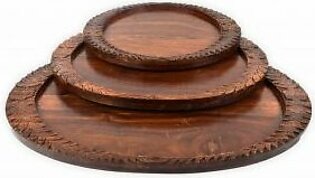 Wooden Carving Tray – Set of 3