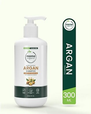 Mama Organic Argan Shampoo For Dry & Frizzy Hair | For Hair Loss | For Girls & Woman | Sulphate Free Shampoo – 300ml