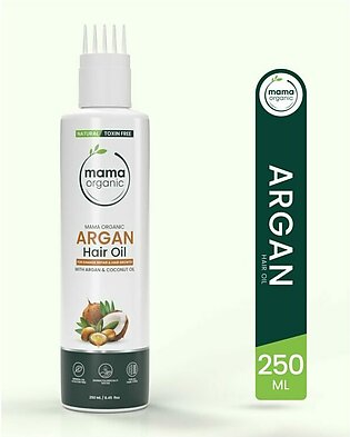 Mama Organic Argan Hair Oil For Frizzy Hair & Strong Hair | For Women & Girls | Natural & Toxin-Free – 250ml
