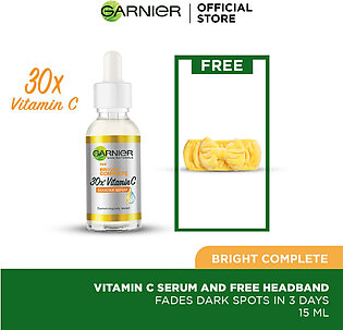 Garnier vitamin c serum 15ml + headband
