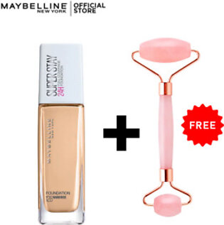 Maybelline NY Superstay Full Coverage Foundation – 30ml + Free jade Roller
