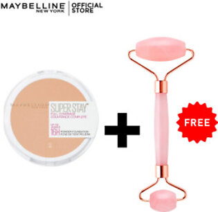 Maybelline NY 24H Superstay Full Coverage Powder Foundation + Free Jade Roller