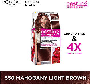 Loreal paris casting creme gloss – 550 light brown hair color