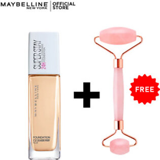 Maybelline NY Superstay Full Coverage Foundation – 30ml + Free jade Roller