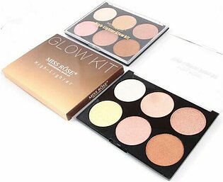 Pressed Powder 6 Colors Contour Bronzer and Highlighter Palette