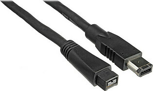 Pearstone FW9606 FireWire 400 9-Pin To 6-Pin Cable-6′ -1.8m