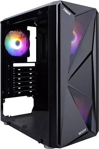 Boost Tiger RGB Mid-Tower ATX with 3 RGB Fans Gaming Case